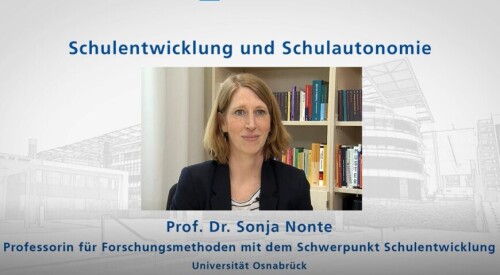 zu: Lehrvideo Schulentwicklung und Schulautonomie mit Sonja Nonte
