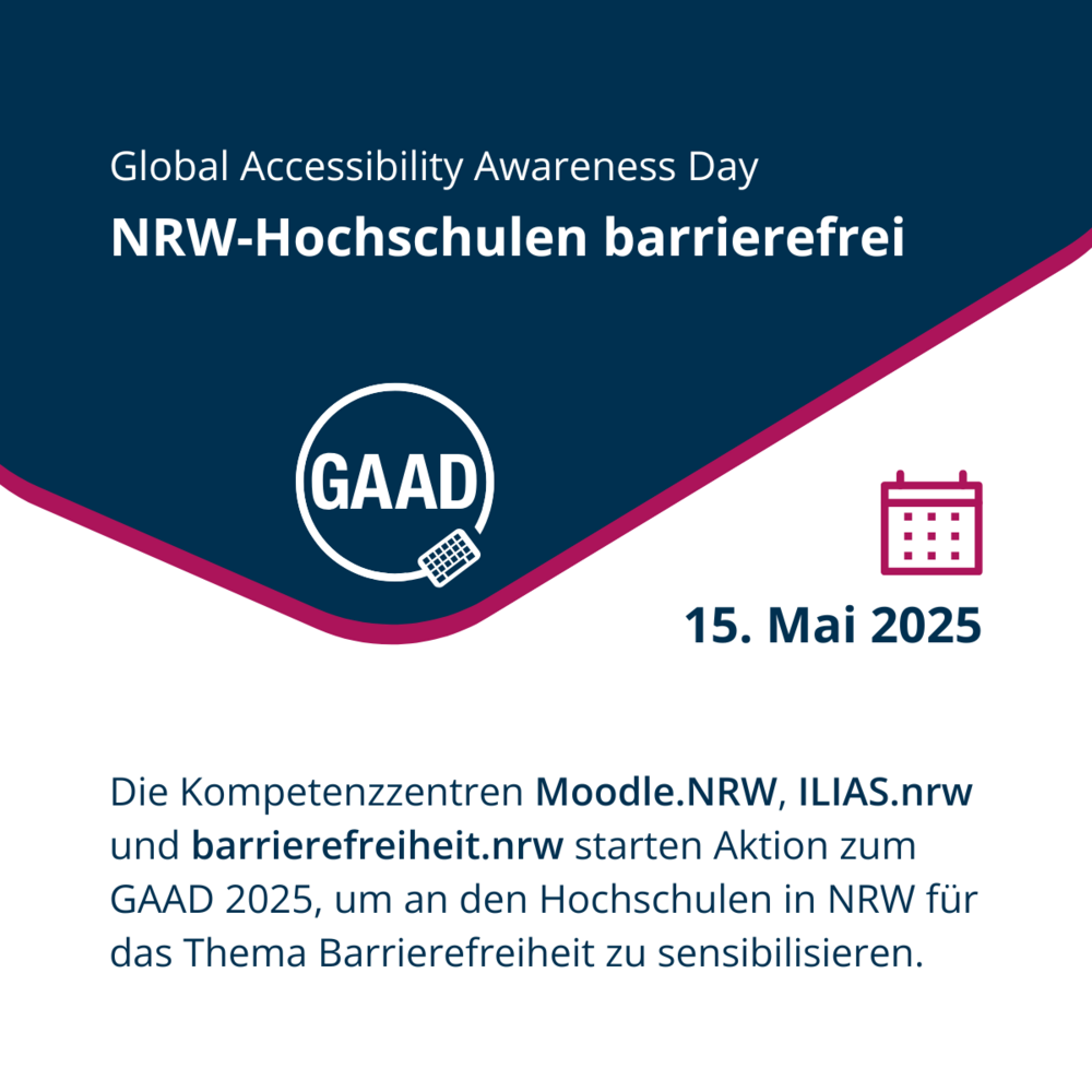 Hinweis zur GAAD Veranstaltung Text im Fließtext