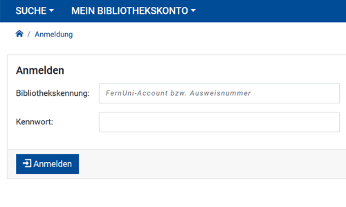 Zum Bibliothekskonto