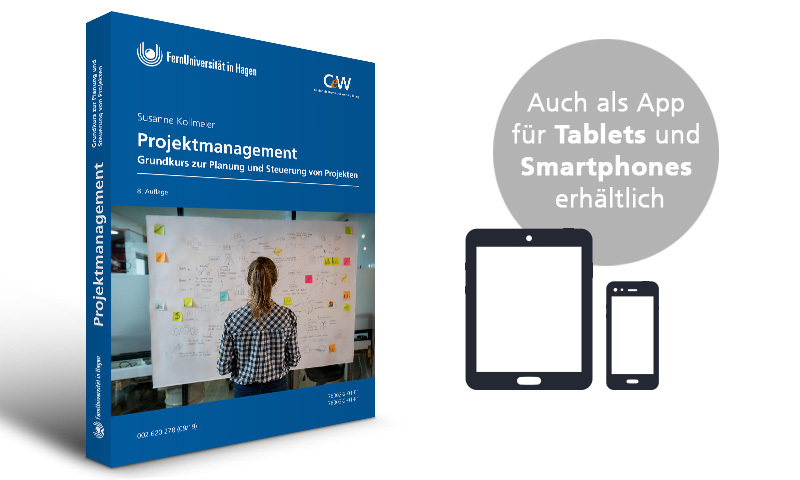 Projektmanagerin die ihr Projekt plant. Dazu steht sie vor einem Whiteboard und stellt den Projektablauf visuell dar.