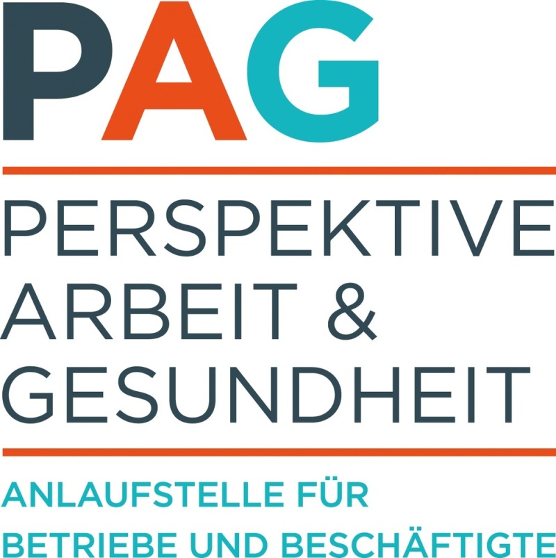 Logo PAG: Perspektive Arbeit & Gesundheit - Anlaufstelle für Betriebe und Beschäftigte