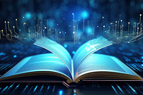 Symbolbild Buch mit Datenstruktur