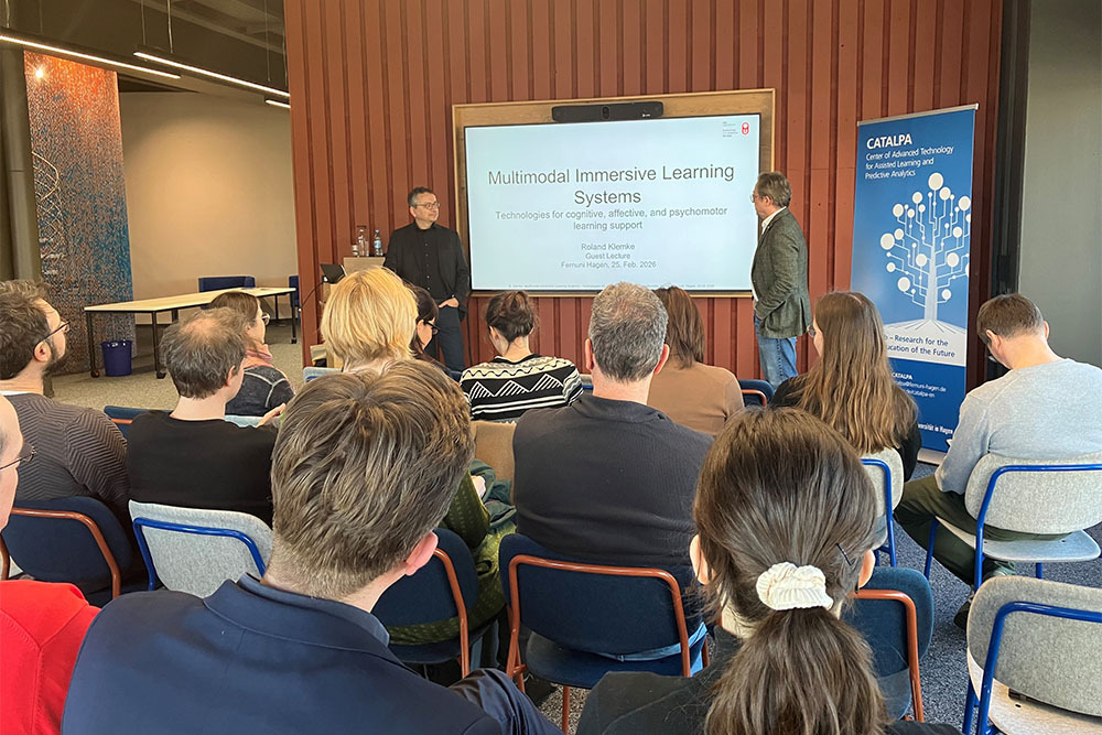 Roland Klemke and Marcus Specht at the lecture