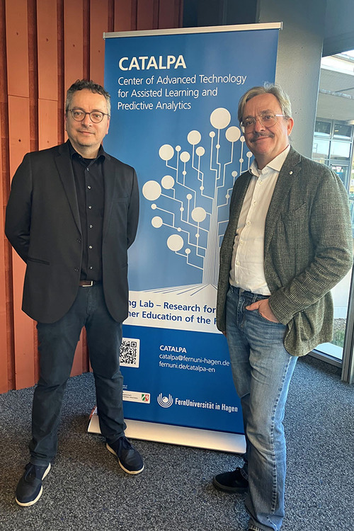 Roland Klemke und Marcus Specht vor CATALPA Roll-up