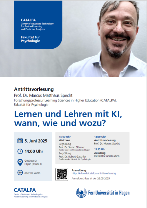 Poster zur Antrittsvorlesung