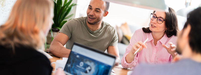 Studierende im Austausch