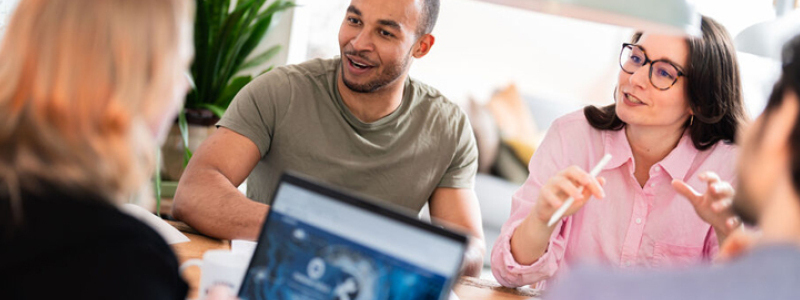 Studierende im Austausch