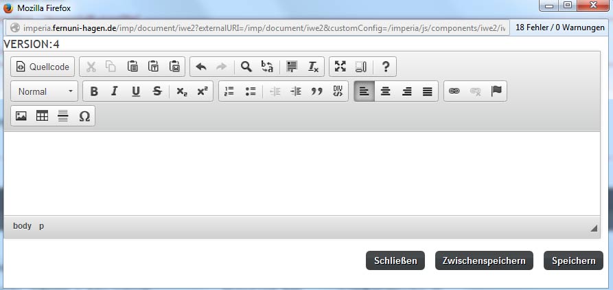 Editor in Imperia I9 Editor