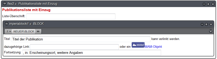 Flexmodul Publikationsliste