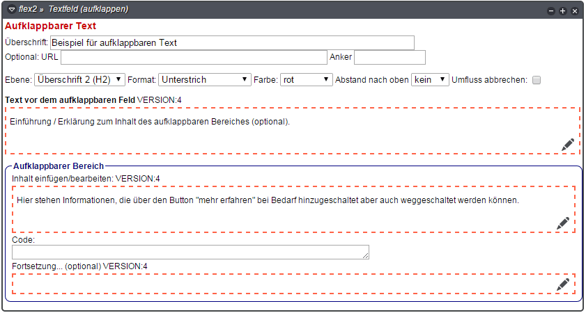 Modul:Text Aufklappbar