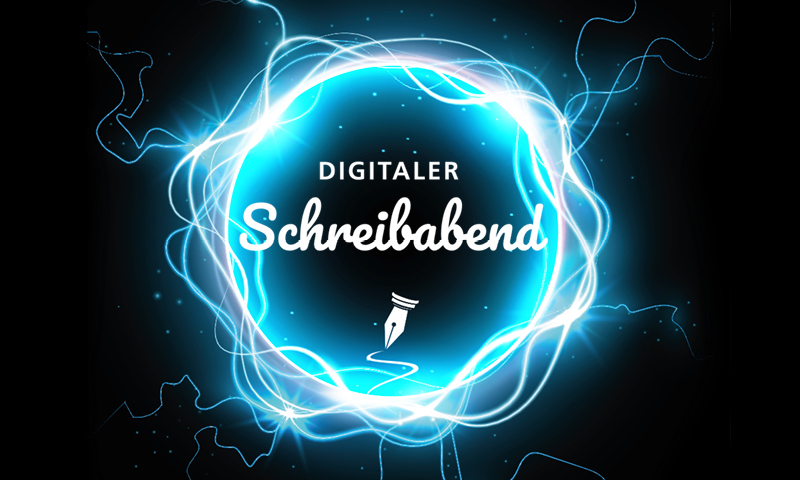 Schriftzug Digitaler Schreibabend