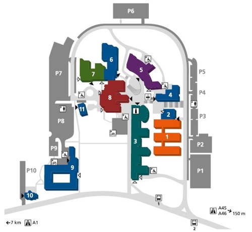 Map of the FernUniversität Campus