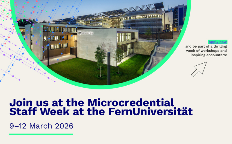 Visual Microcredential Staff Week Flyer FeU 2026