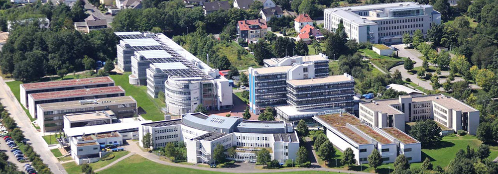 Aerial view of the FernUniversität campus