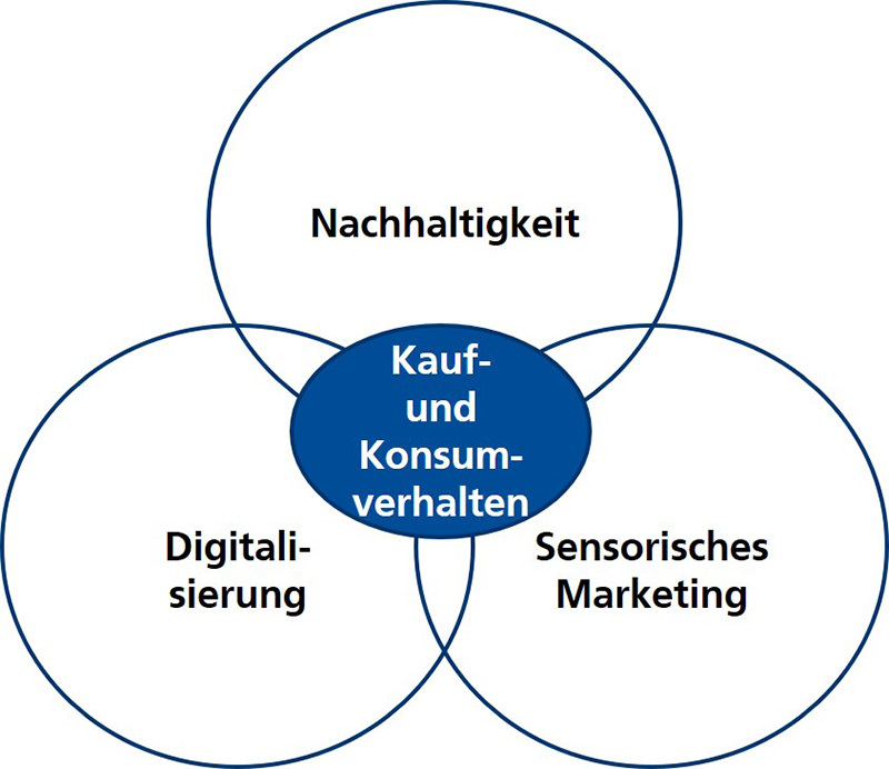 Im Fokus Kauf- und Konsumverhalten mit Schwerpunkten Multisensorisches Marketing, Nachhaltigkeit und Digitalisierung