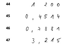 Eingabe zur numerischen Aufgabe