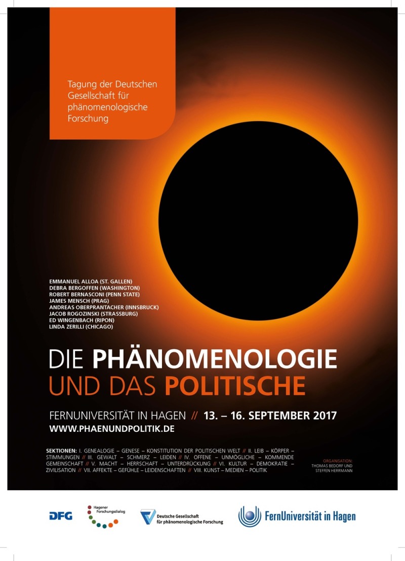 Tagung Phänomenologie und das Politische
