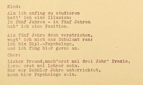 Ein psychologisches Kabarett1 1956