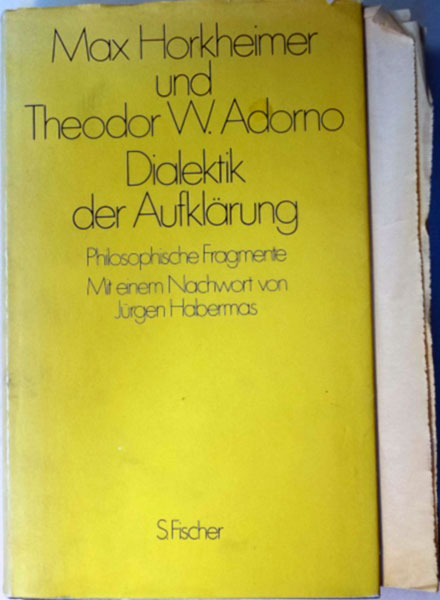 Buchcover Dialektik der Aufklärung