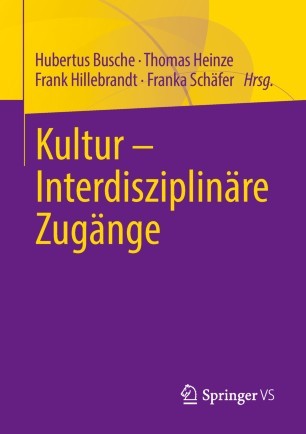 Cover "Kultur - Interdisziplinäre Zugänge"