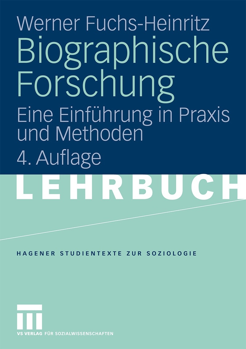 Buchcover mit dem Titel Biographische Forschung von Werner Fuchs-Heinritz, VS Springer 2009