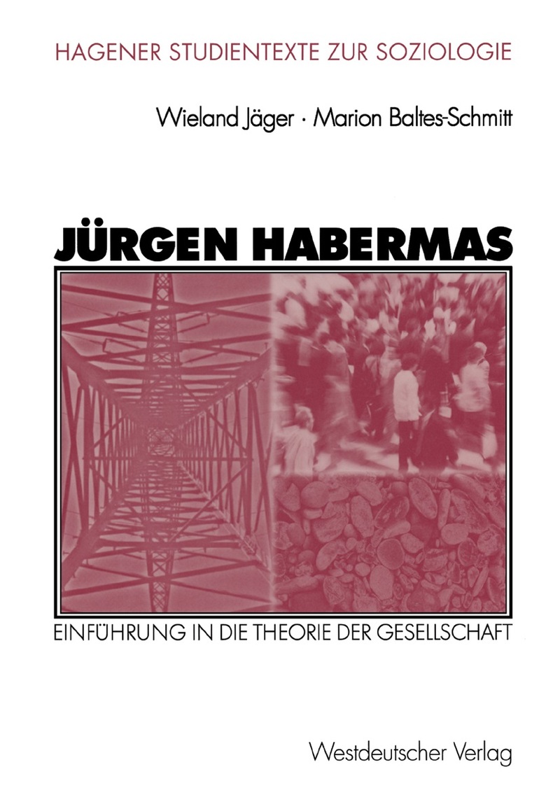 Buchcover mit dem Titel Jürgen Habermas von Wieland Jäger, VS Springer 2003