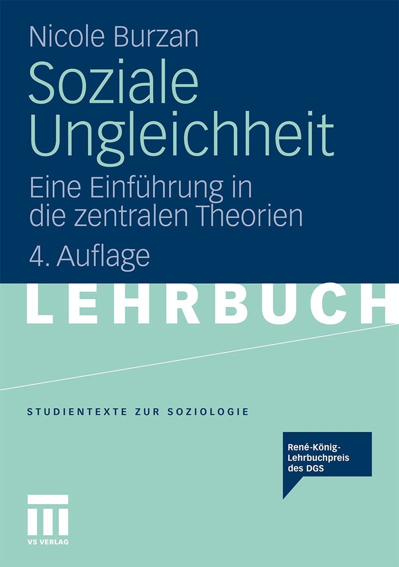 Buchcover mit dem Titel Soziale Ungleichheit von Nicole Burzan, VS Springer 2011