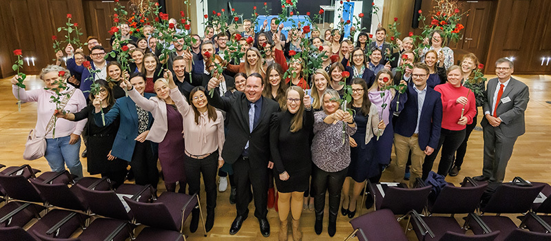 Alumnifeier in Hamburg: Gruppenfoto