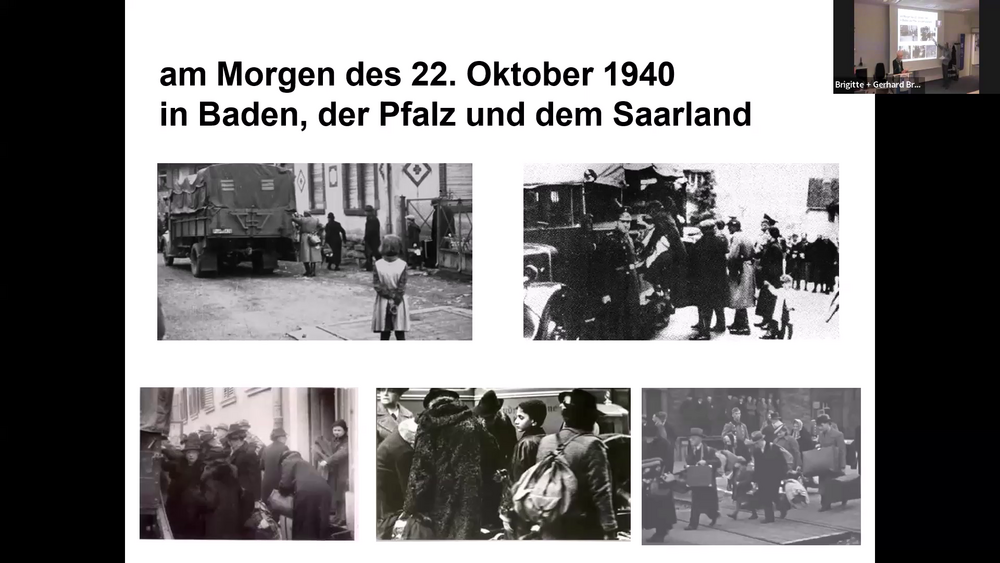 Brigitte und Gerhard Brändle im Online-Vortrag