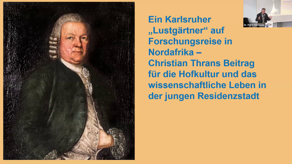 Peter Knötzele im Online-Vortrag
