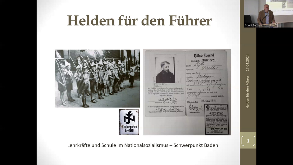 Erhard Korn im Online-Vortrag