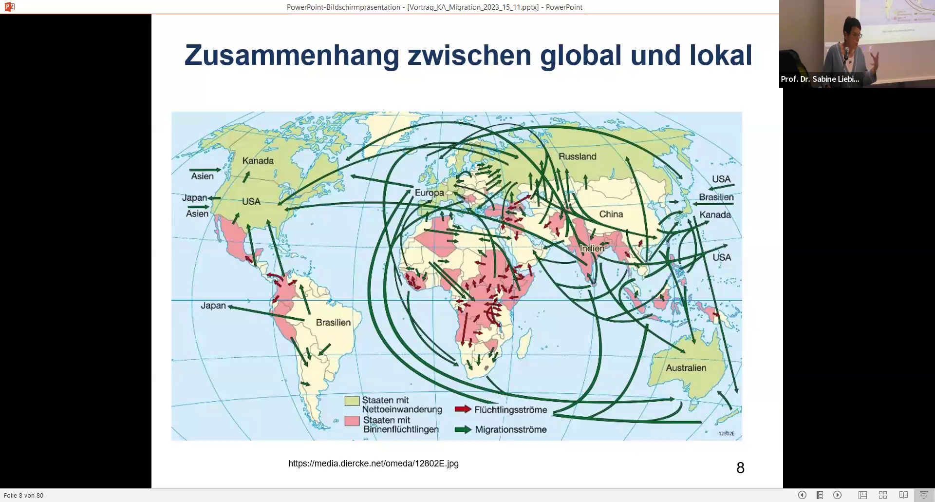 Prof. Dr. Sabine Liebig im Online-Vortrag