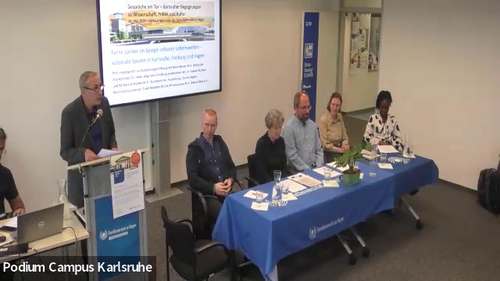 Podiumsgespräch am Campus Karlsruhe