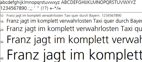 Schriftmuster