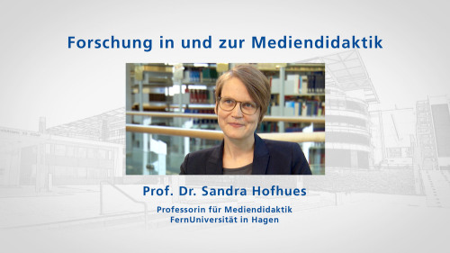 zu: Lehrvideo Forschung in und zur Mediendidaktik von Sandra Hofhues
