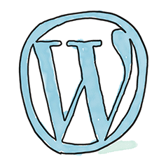 Wordpress Logo Skizze