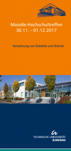 Flyer zum Moodle-Hochschultreffen an der TU Ilmenau