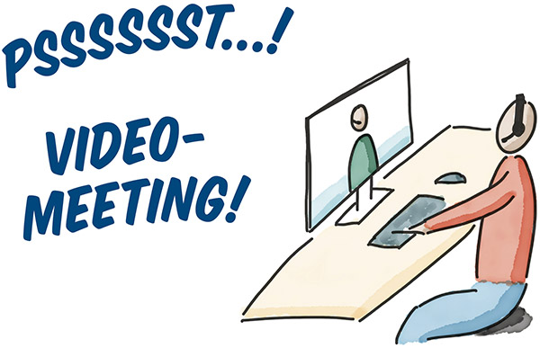 Videokonferenz-Schild Preview