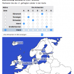 Online Übungssystem: Screenshot Zuordnung