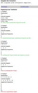 Beispiel automatische Vorkorrektur aus Studierendenperspektive