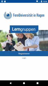 Lerngruppen App Screenshot Startseite