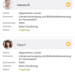 Lerngruppen App Screenshot Anfragen