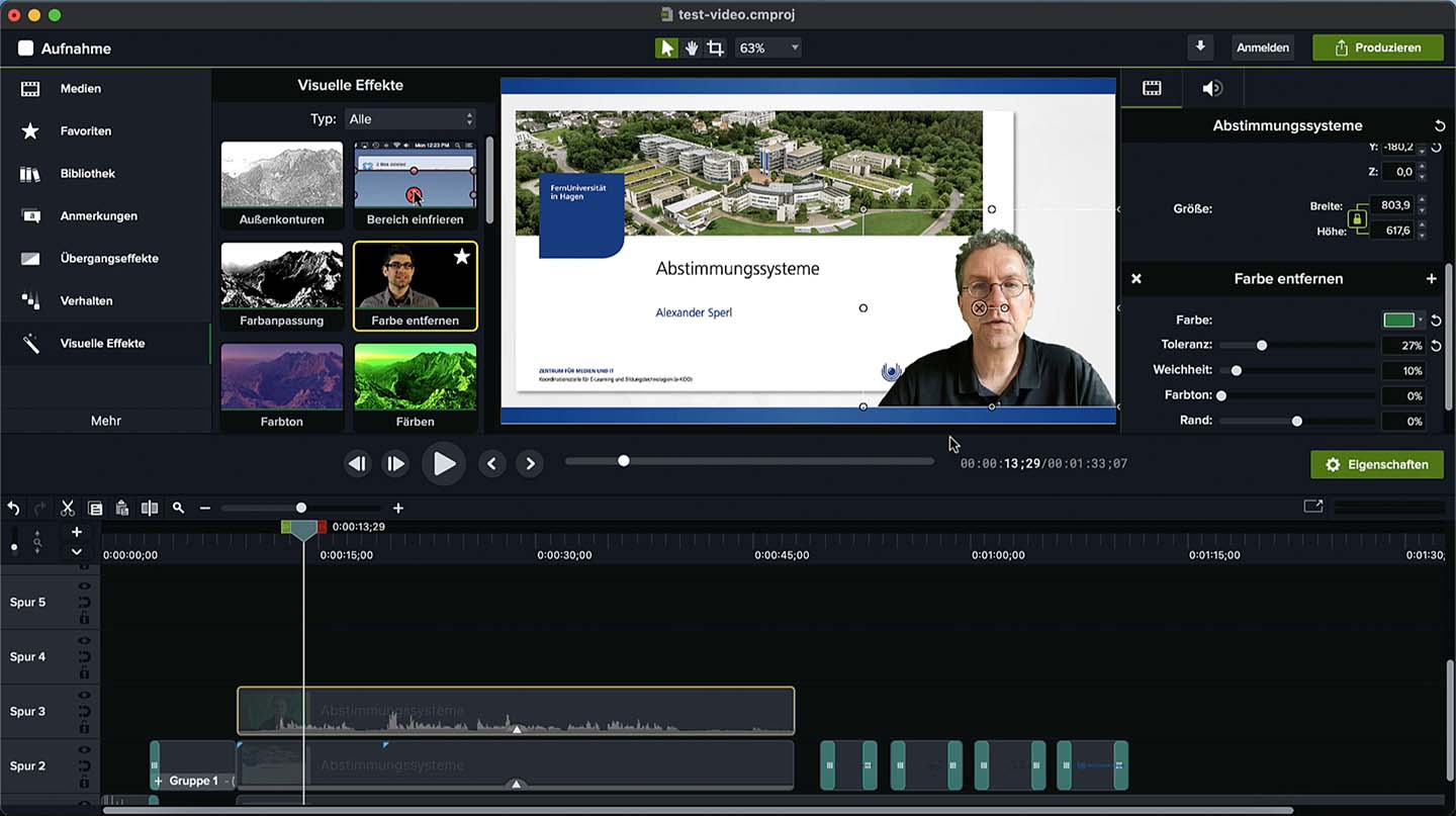 Neue Camtasia Vorlagen Screenshot