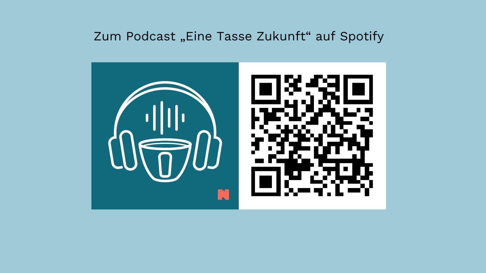 QR zum Podcast "Eine Tasse Zukunft" bei Spotify