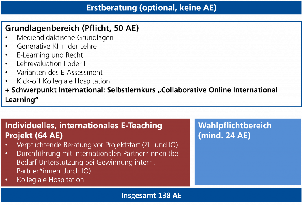 Graphische Darstellung des Aufbaus des ETZ:International