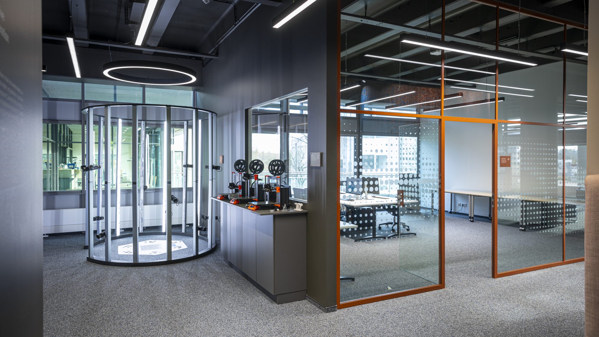 Räumlichkeiten des Immersive Collaboration Hub