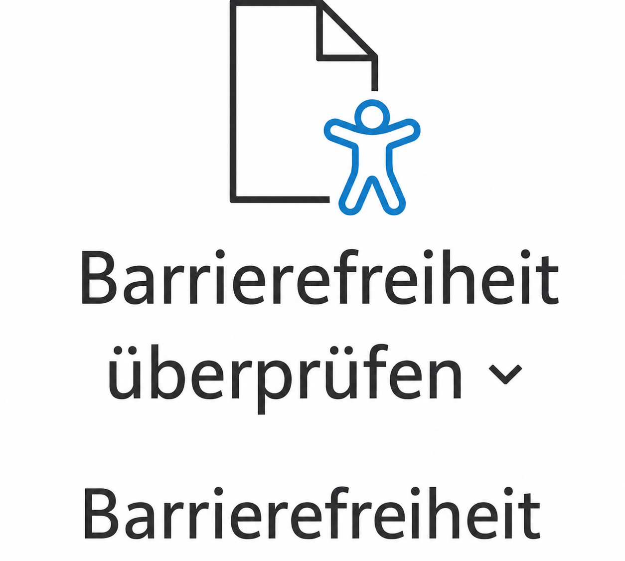 Screenshot Word Barrierefreiheit überprüfen