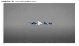 eingebettetes Videofenster in Moodle