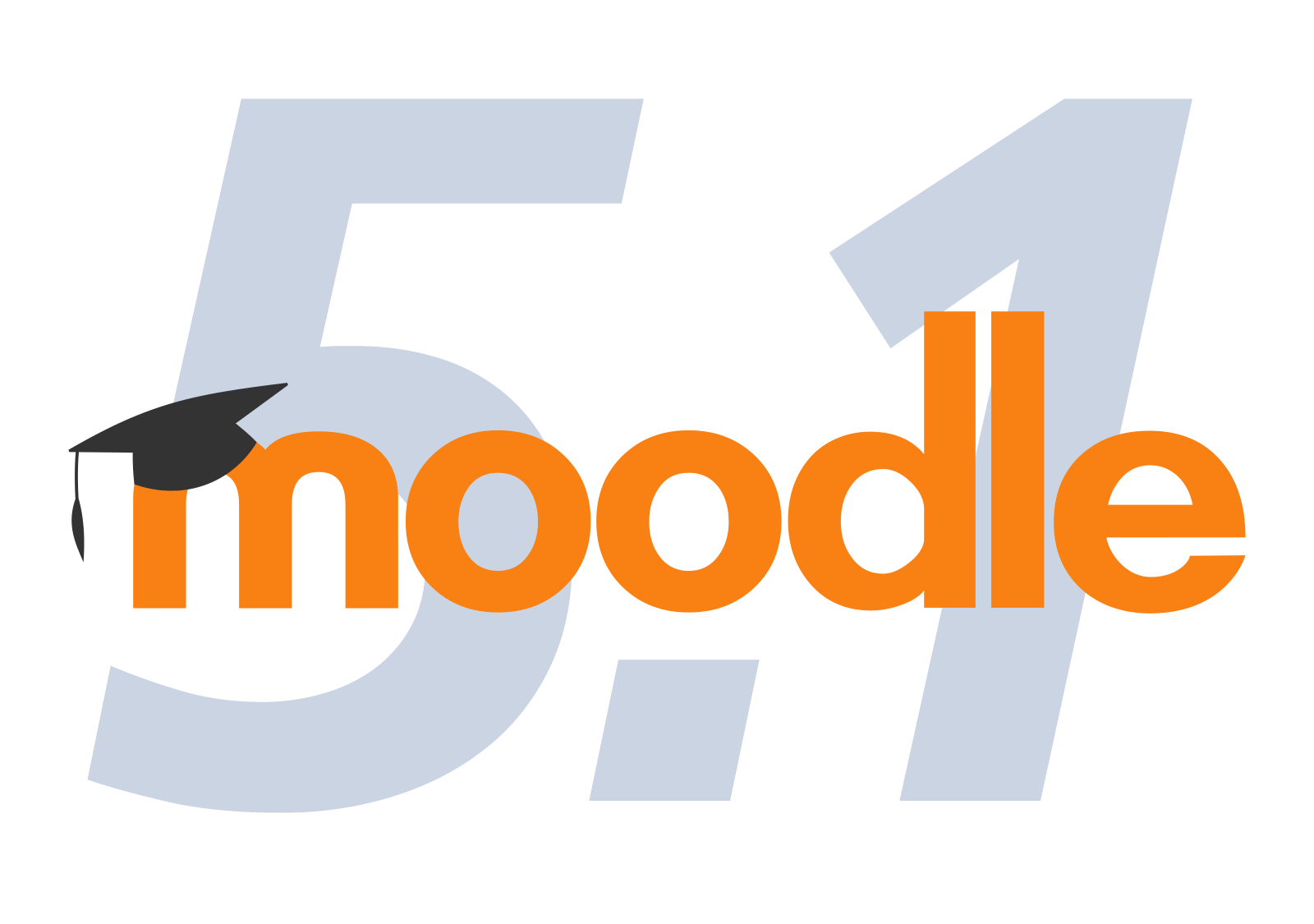 Moodle Logo vor der Versionsnummer 5.1