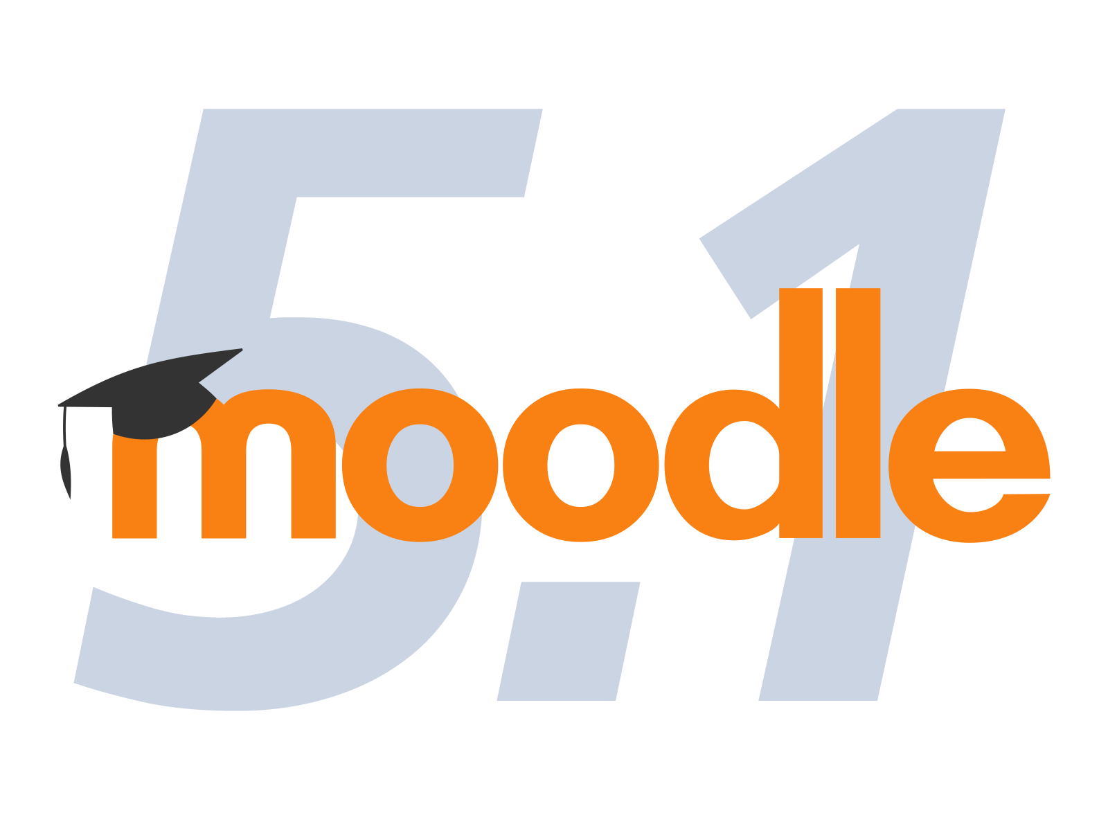 Moodle Logo vor der Versionsnummer 5.1